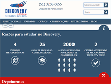Tablet Screenshot of discoveryenglish.com.br